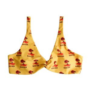 Women's Polyester Spandex Sublimated Bikini top