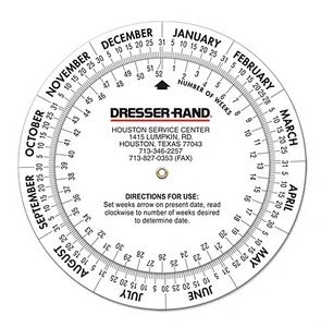 Double Wheel Date Calculator, Large