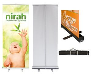Econo Roll Retractable Banner Stand w/ Graphic - 48"x80"