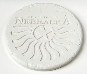 Round Travertine-Texture Coaster