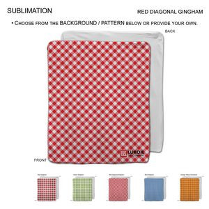 Checkered Blanket in soft Microfleece, 50x60, Large size