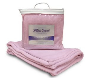 MINK TOUCH BABY BLANKET PINK(30"x 40") MINK TOUCH BABY BLANKET BLUE(30"x 40")