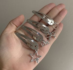 Custom Metal Hair Clips With Charms for Women Girls