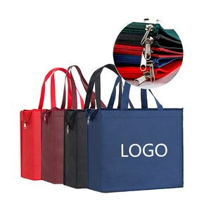Non-Woven Zipper Shopper Tote Bag