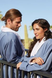 The Peached Microfiber/Plush Lined Shawl Robe w/Piping