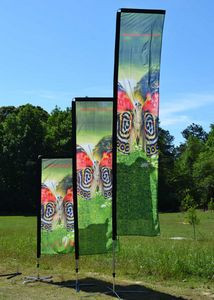 7' Wing "T-Flag Rectangular" Kit, Single Reverse Print