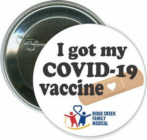 I got my COVID-19 vaccine, Coronavirus - 2 1/4 Inch Round Button