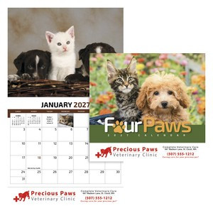 Four Paws Appointment Calendar - Stapled