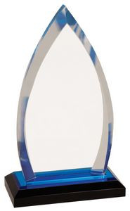 Blue Oval Impress Acrylic