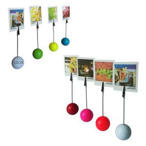Golf Ball Clip Memo Holder