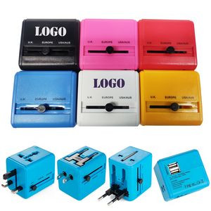2 USB Ports Universal Travel Power Adapter Plug