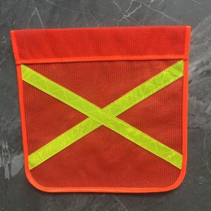 Double Sided Cross-Reflective Safety Flag 11.8"x 11.8"