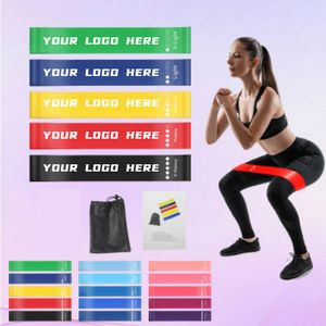 Yoga Resistance Bands Set w/ 5 Resistance Levels & Carry Bag