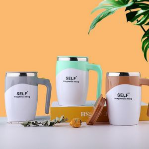 13 Oz. Stainless Steel Auto Stirring Coffee Mixing Cup