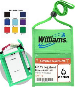 Green Polyester PREMIUM DOUBLE WINDOW POUCH