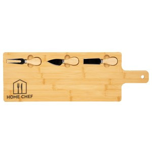 Long Charcuterie Board w/Utensils
