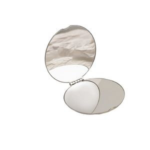 Stainless Steel Folding Compact Makeup Mirror