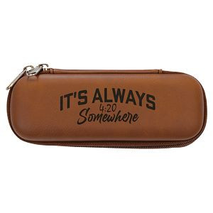Faux Leather Smoke Case, Rawhide, 7" x 2 1/2" x 1 3/4"