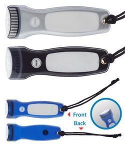 Union Printed - Flat LED Flashlight with Wrist Strap - 1-Color Logo