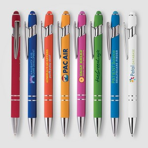 Ellipse Softy Brights w/Stylus - ColorJet - Full-Color Metal Pen