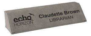 Leatherette Nameplate Wedge (2.75"x10.5")