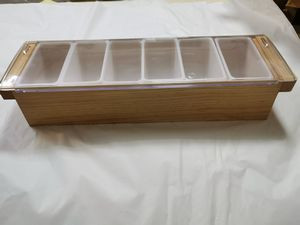 Wood Condiment Tray/Caddy