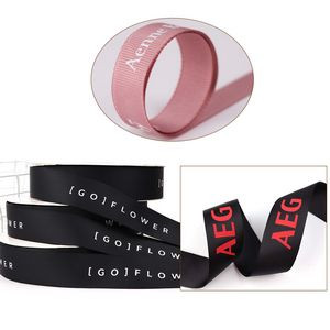 Grosgrain Silkscreen Roll Ribbon 100 Yards - 3/8"W