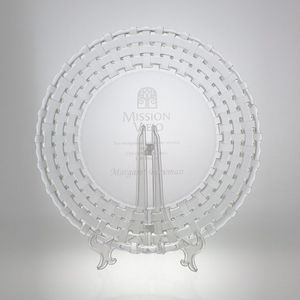 13" Award- Plate, Basketweave