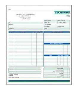Carbonless NCR Forms 8-1/2" x 11"- 3 Part - 1 Side - Multicolor Ink