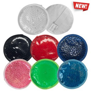 Plush Circle Gel Beads Hot/ Cold Pack