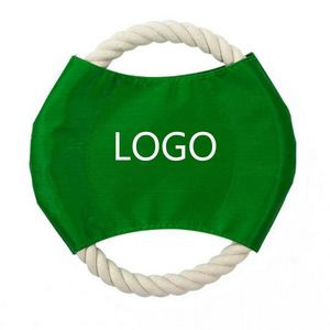 Durable Cotton Rope Dog Frisbee - Outdoor Play Disc