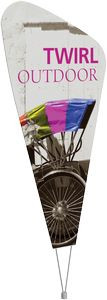 Twirl Outdoor Sign (Hardware Only)