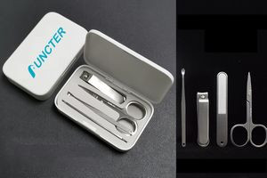 4 in 1 Stainless Steel Professional Pedicure Kit Nail Scissors Grooming Kit With White Box
