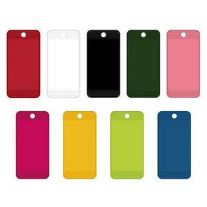 Full Color Custom Rectangle Hotel Key Tag Motel Keychain