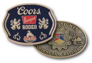 Cast Metal Belt Buckle (4.5"x3.5")