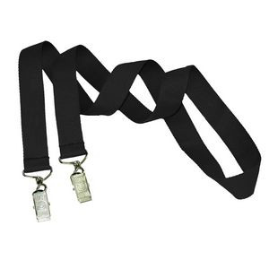 3/4" Custom Open Ended Polyester Lanyard w/ Badge Holder