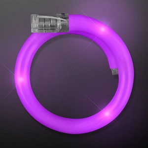 Purple Light Up Tube Wrap Bracelets - BLANK