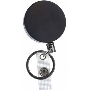 Outdoor Heavy Duty Round Metal Badge Reel w/ Belt Clip
