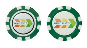 Plastic Poker Chip (Removable Marker)