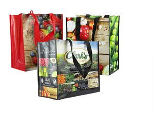Economy Laminated Grocery Tote Bag