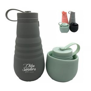 17Oz Foldable Silicone Water Bottles
