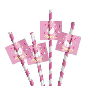 1.5" x 1.5" Straw Flags Style D