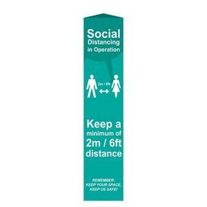 38" x 8" Stretch Bollard Sleeve - Dye Sublimation Print