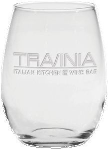 15 Oz. Stemless White Wine Glass - Etched