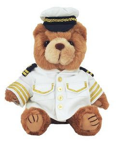 8" Captain Bear Stuffed Animal