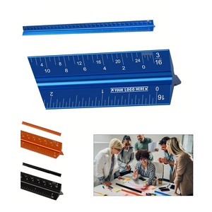 12'' Aluminum Triangular Architectural Scale Ruler