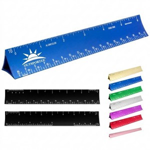 6" Architectural Aluminum Triangular Scale Drafting Ruler