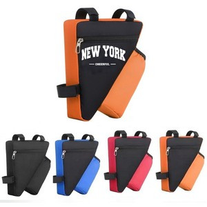 Triangle Bicycle Frame Bag with Bottle Holder