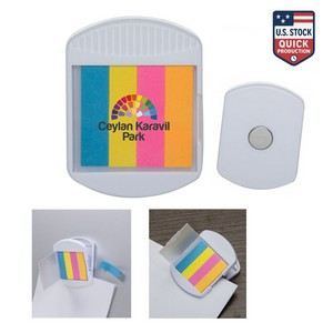 Magnetic Memo Clip with Adhesive Flags