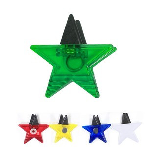 Jumbo Size Star Magnetic Memo Clip w/Strong Grip